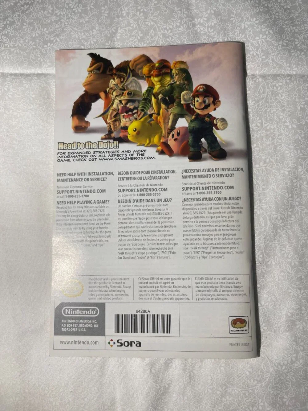 WII Instruction Book Super Smash Bros Brawl (MANUAL ONLY) (41)